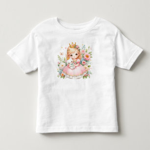 Royal Cuddle - Princess and Bear  Toddler T-Shirt