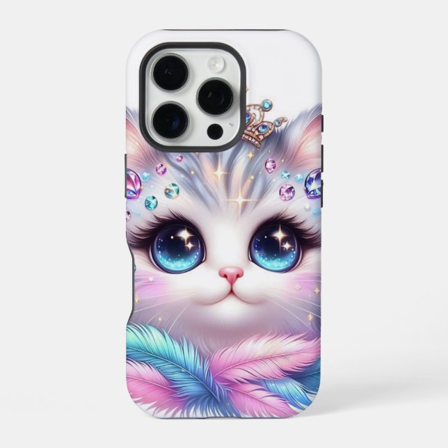 Royal cute cat iPhone case (Back)