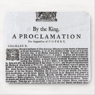Royal Declaration, 1675 Mouse Mat