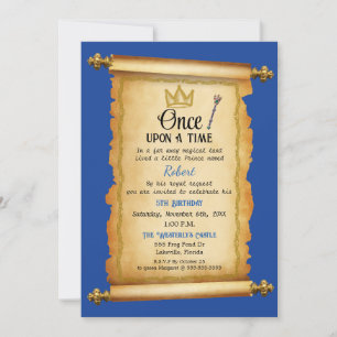 Royal Decree Prince Birthday Invitation