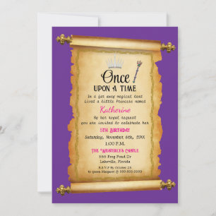 Royal Decree Princess Birthday Invitation