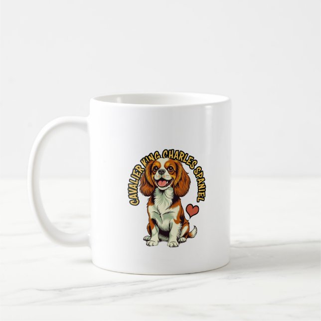 Royal Decree: The "Comforter" Spaniel Coffee Mug (Left)