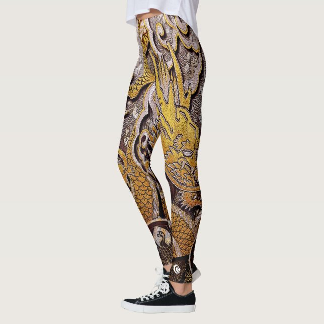 Royal Dragon Rising Leggings (Left)