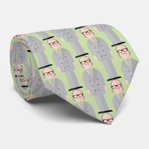 Royal – Eccentric Character Pattern Tie (Green)