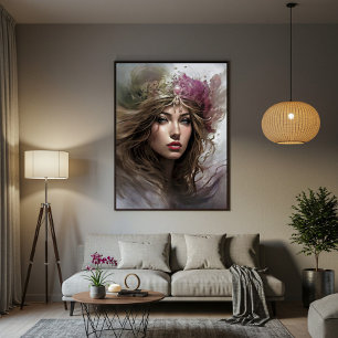 Royal Elegance Stretched Canvas Print