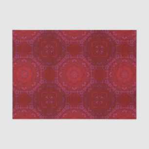 Royal Elegant Classic Luxury Red Damask Pattern Tissue Paper