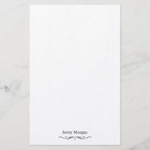 Royal Elegant Luxury Classic Black Personalised Stationery