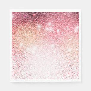 Royal Elegant Pink Glitter Napkin