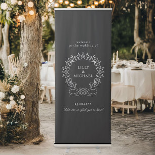 Royal, Elegant, Wedding Retractable Banner