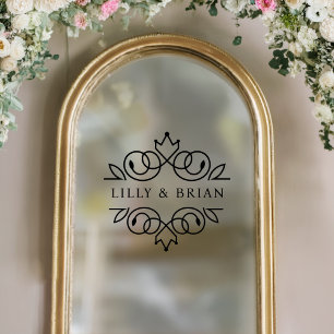Royal, Elegant, Wedding Window Cling