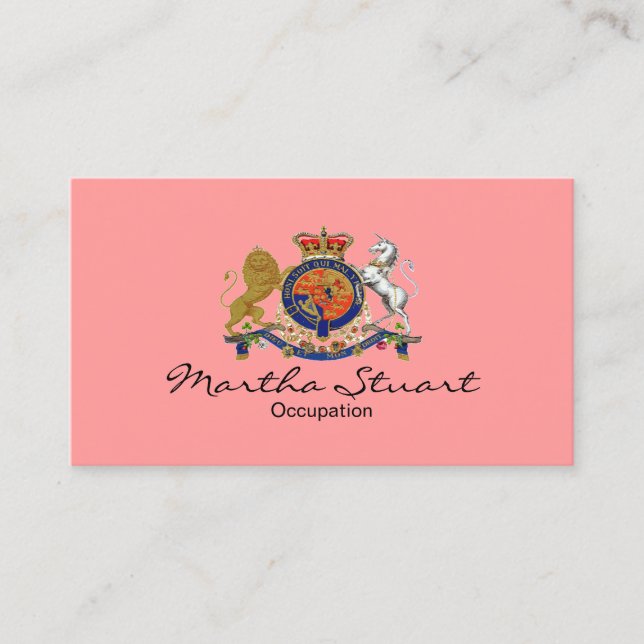 Royal Emblem ~ Business Card / Unisex (Front)