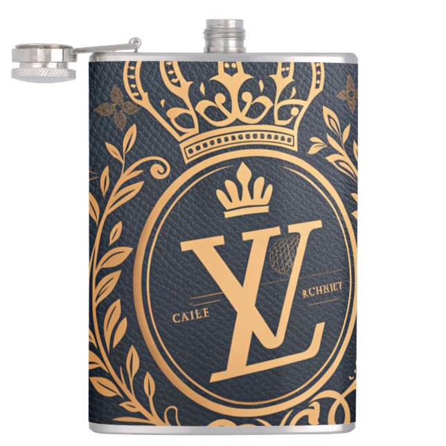 Royal Emblem  Hip Flask (Opened)