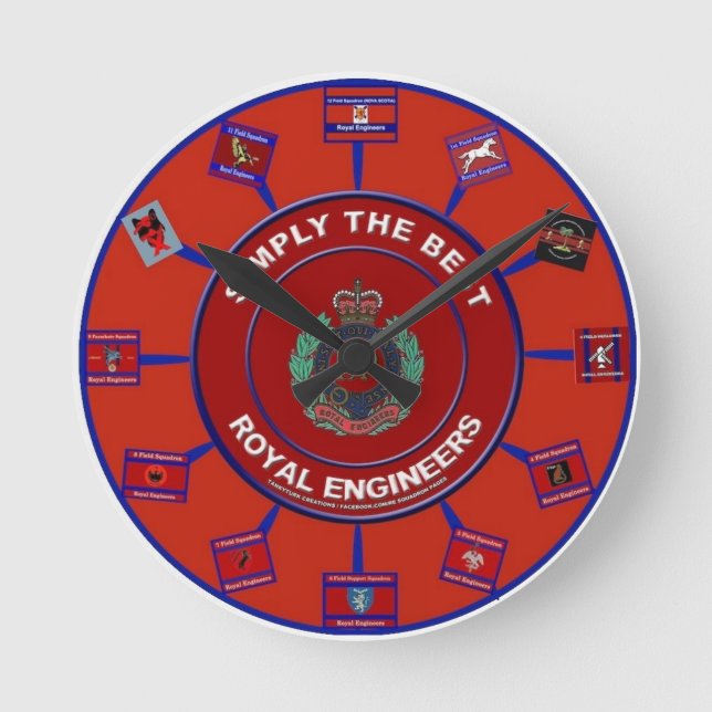 ROYAL ENGINEER CLOCK (Front)