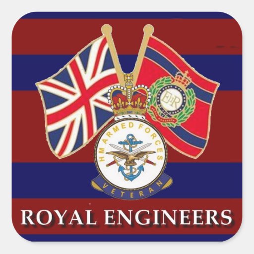 Image of royal engineers Square Sticker