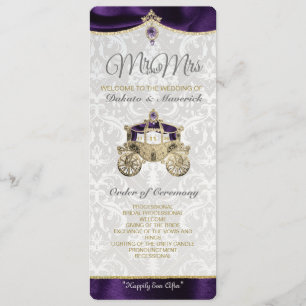 Royal Fairytale IWedding Program Invitation