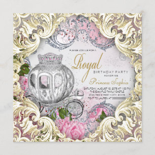 Royal Fairytale Princess Birthday Party Invitation