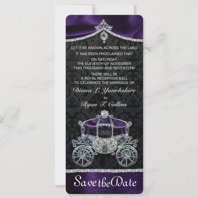 Royal Fairytale Save the Date (Front)