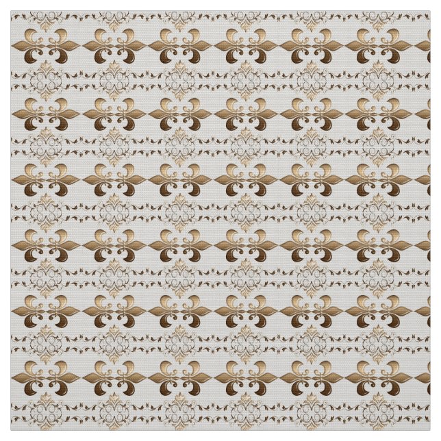 Royal, Fleur de Lis  pattern Fabric (Swatch)