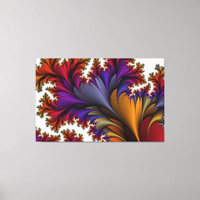 royal floral wrapped canvas (Front)