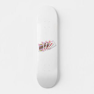 Royal Flush Diamonds Skateboard