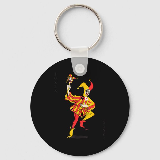 _ Royal Flush Group Costume Playing Card  Key Ring (Front)