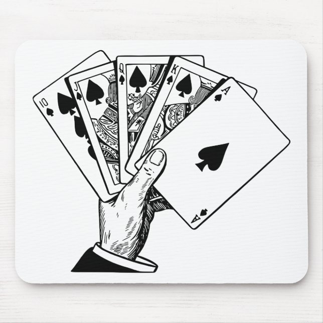 Royal Flush Mouse Mat (Front)