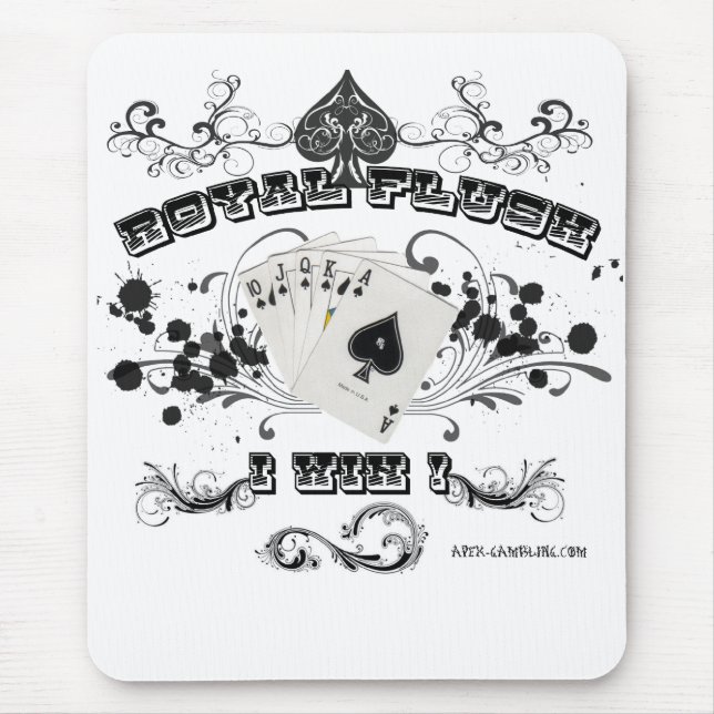 Royal Flush Mouse Pad (Front)