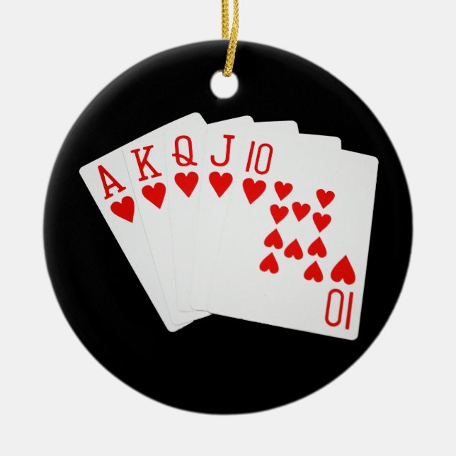 Royal Flush Ornament (Front)