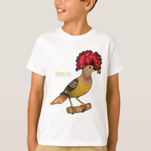 Royal flycatcher bird cartoon illustration T-Shirt