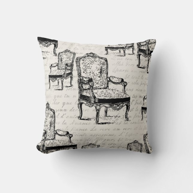 Royal French Throw Pillow (Front)