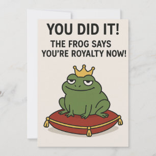Royal Frog Approval Holiday Card