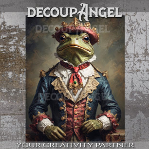 Royal Frog -Decoupage- Tissue Paper