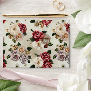 Royal Garden Flowers Pattern Envelope