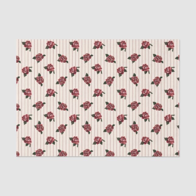 Royal Garden Flowers Pattern  Tissue Paper (Front)