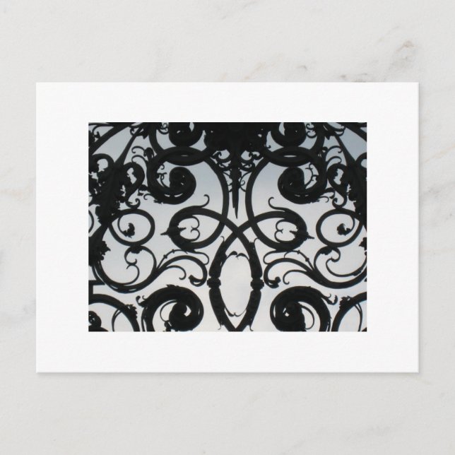 Royal Gate Swirls against Blue Sky Postcard (Front)