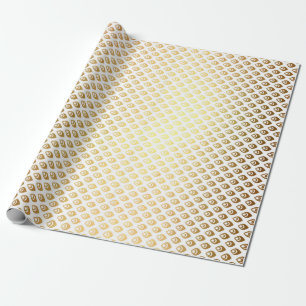 Royal Glam Golden Peacock Princess Wrapping Paper