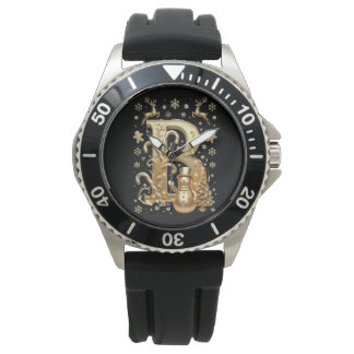 Royal Gold B Luxury Snowman Sports Watch