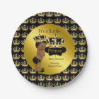 Royal Gold Black Prince Crown Baby Shower Ethnic