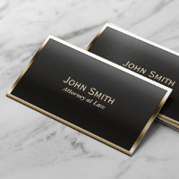 Royal Gold Border Attorney Business Card