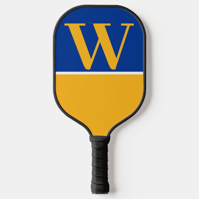 Royal & Gold College Monogram Pickleball Paddle (Front)