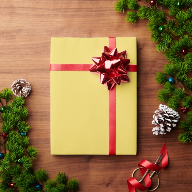 Royal Gold Solid Plain Colour Wrapping Paper (Holiday Gift)