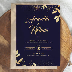 Royal Gold Wedding Invitation