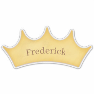 Royal Golden Crown Baby & Kids Personalised Name