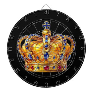 Royal golden crown dartboard