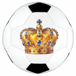 Royal golden crown football