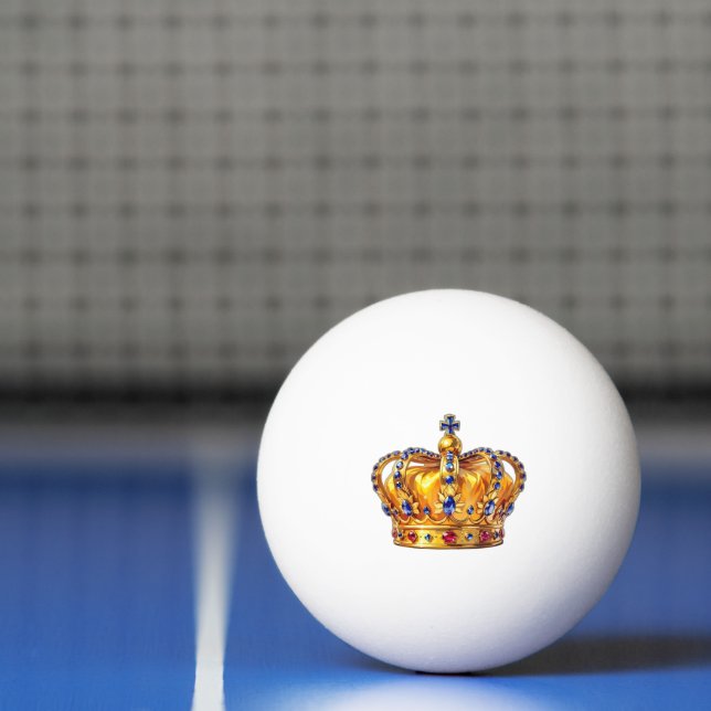 Royal golden crown ping pong ball (Net)