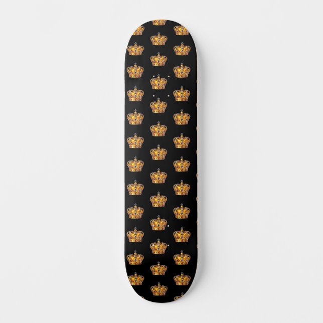 Royal golden crown skateboard (Front)