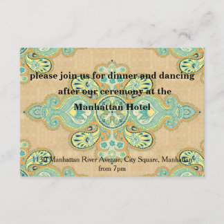 Royal Golden Paisley Invitation