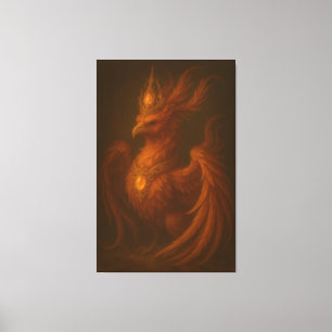 Royal Golden Phoenix – Elite Fine Art Collection Canvas Print