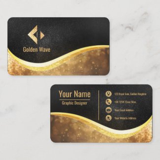 Royal Golden Wave  Business Card